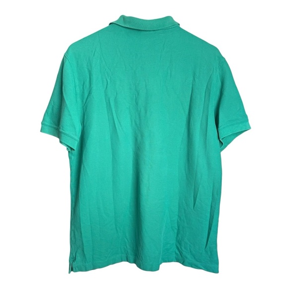 Patagonia P6 Pique Polo Shirt Men’s Large Green Short Sleeve Organic Cotton - Picture 3 of 10